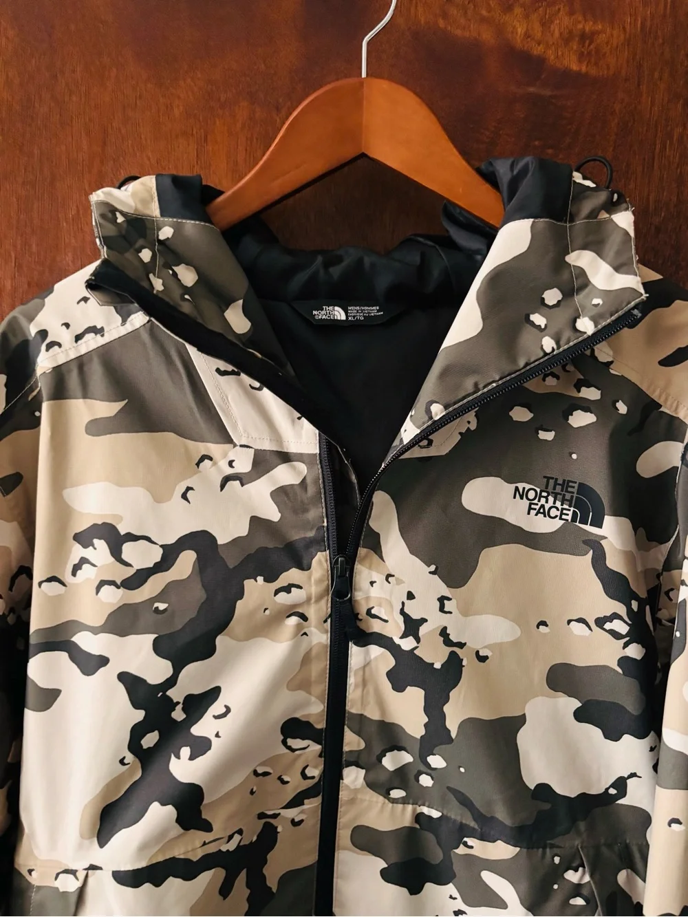 The North Face Men's Camo Millerton Raincoat Jacket - Brown/Black/Tan